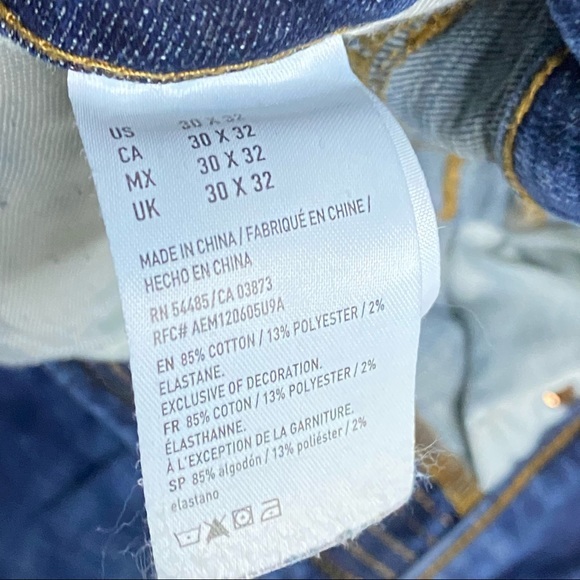 American eagle slim high-rise ripped jeans size 30x32 - Picture 5 of 6